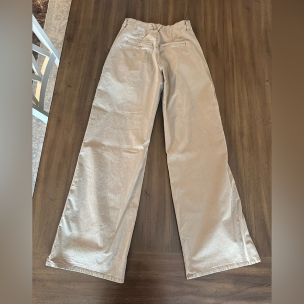 Veronica Beard Mia Wide Leg Trouser High Rise Women's Tan Jeans Size 27